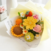 Hand Knitted Cosmos bipinnatus Mixed Bouquet