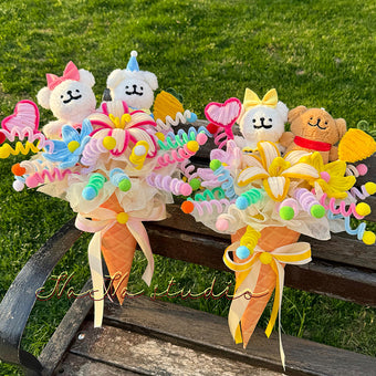 compare product Line puppy doll twist stick bouquet