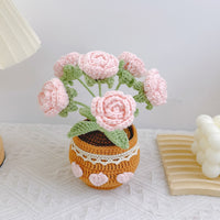 Crochet Tulip Flower Pot
