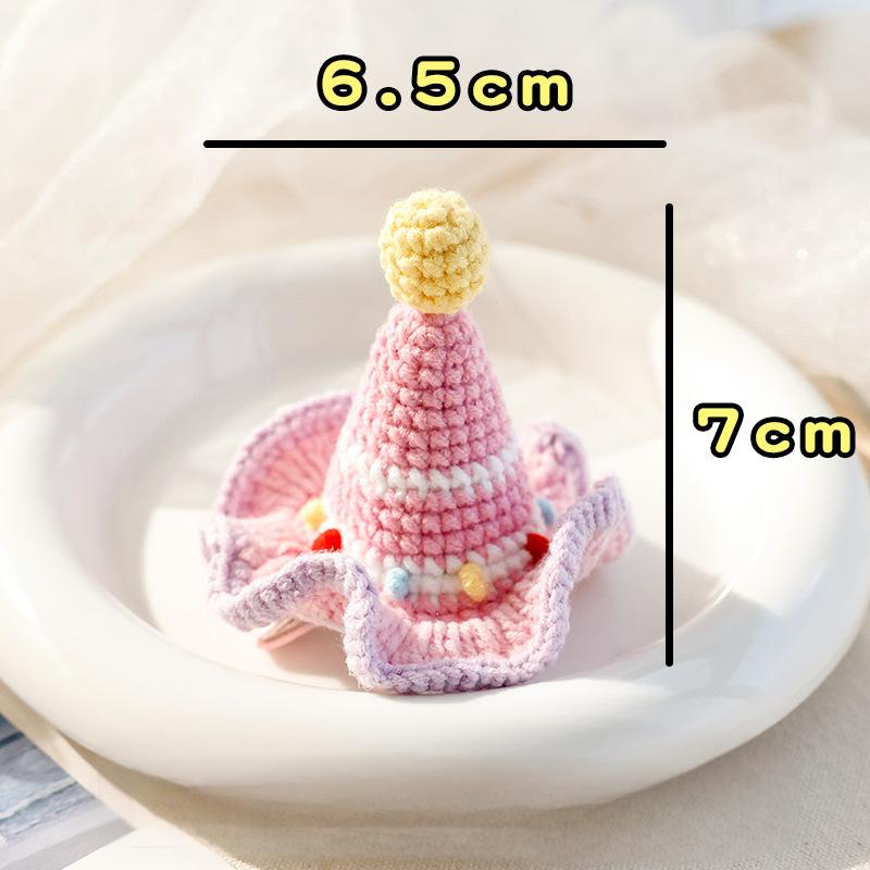 Dog and cat hairpins--Handmade woolen knitted