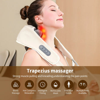 compare product Wireless Neck And Back Shiatsu Kneading Massager