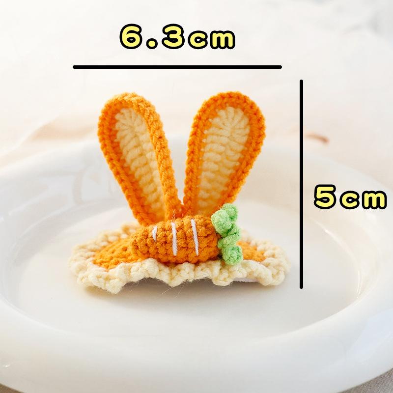 Dog and cat hairpins--Handmade woolen knitted