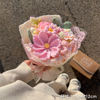 Hand-Knitted Flower – Finished Gift Box