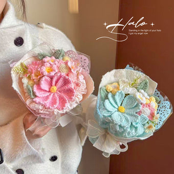 compare product Hand-Knitted Flower – Finished Gift Box