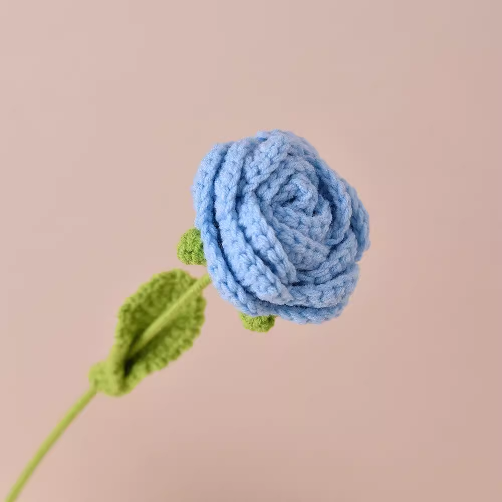 Handmade Roses Crochet Flower Knitted Flower