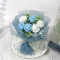 Hand-crocheted mini flower bouquet (handmade gift)