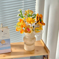 Building block bouquet + vase