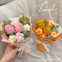Hand-crocheted mini flower bouquet (handmade gift)