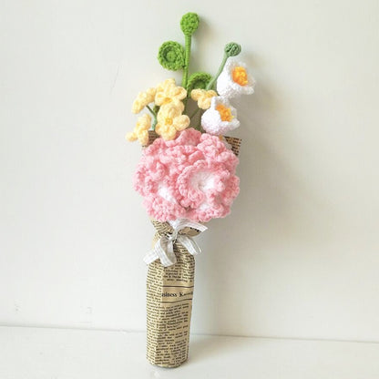 Handmade Knitted Rose Bouquet