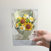 Hand-crocheted mini flower bouquet (handmade gift)