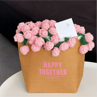 Handmade rose flower blanket - Gift box packaging