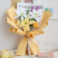 Handmade Knitted lily Bouquet