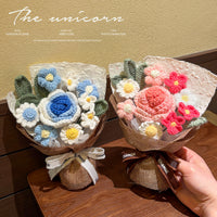 Hand-Knitted Flower – Finished Gift Box