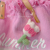Cute Tulip Knitted Bag Design Airpods Cover