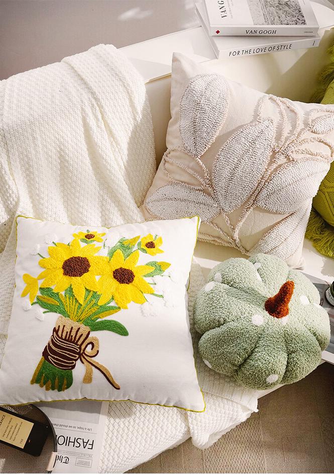 Fresh and simple style throw pillow