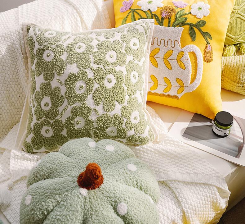 Fresh and simple style throw pillow