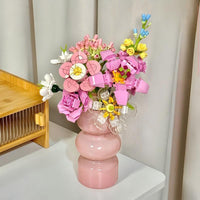 Building block bouquet + vase