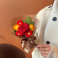 Hand-Knitted Flower – Finished Gift Box