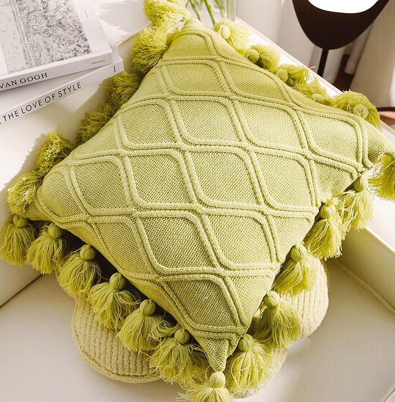 Fresh and simple style throw pillow