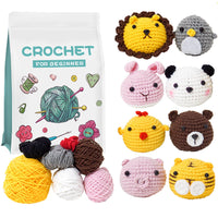 Hand crochet small animal dolls