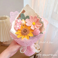 Hand-Knitted Flower – Finished Gift Box