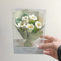 Hand-crocheted mini flower bouquet (handmade gift)