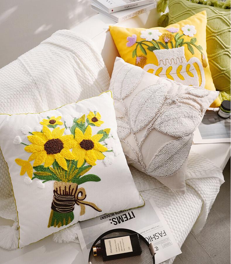 Fresh and simple style throw pillow