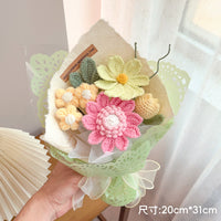 Hand-Knitted Flower – Finished Gift Box