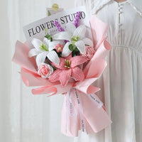 Handmade Knitted lily Bouquet
