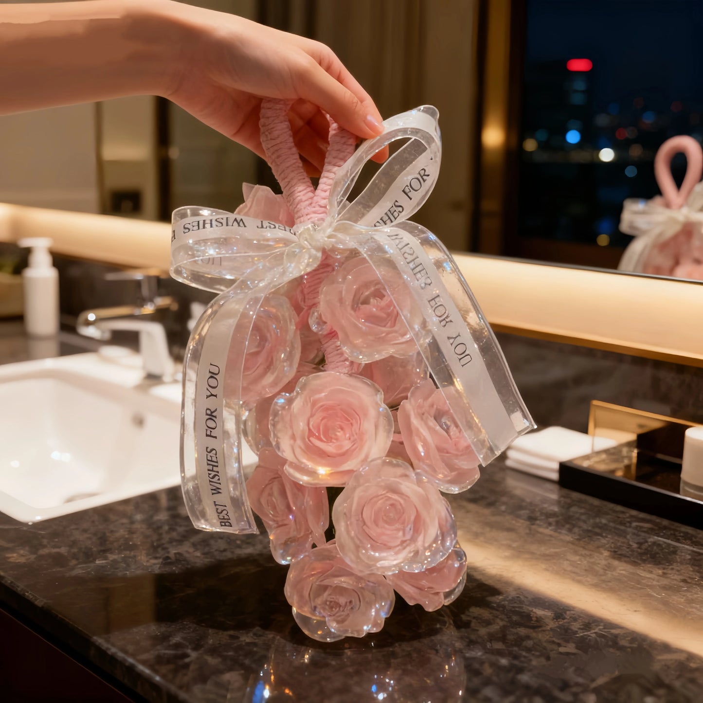 Handmade rose-scented soap