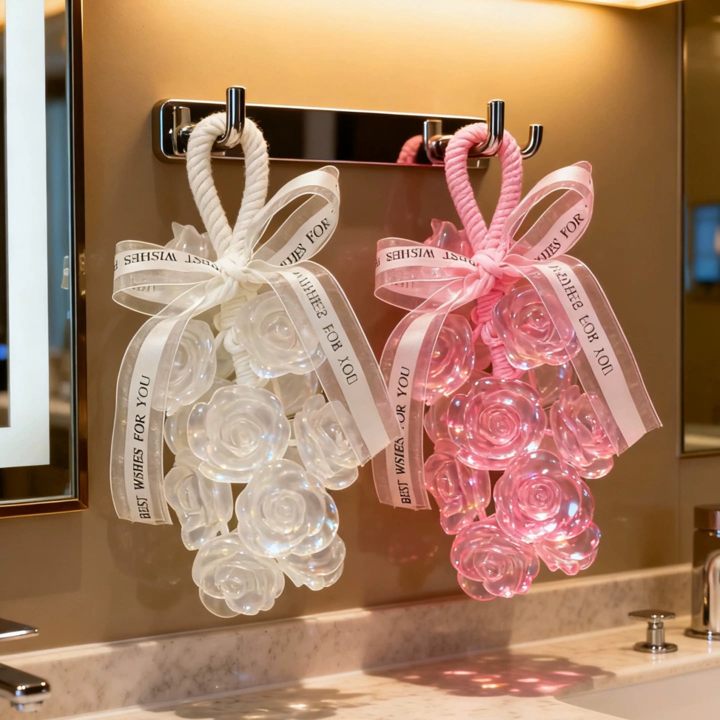 Handmade rose-scented soap