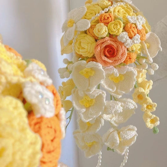 Crocheted Cascade Bouquet