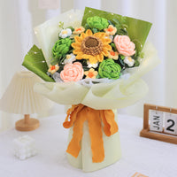 Handwoven Sunflower Rose Bouquet