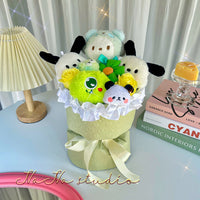 Cinnamon dog Kuromi Pacha dog Melody doll bouquet