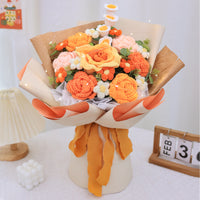 Handwoven Sunflower Rose Bouquet