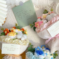 Handmade Knitted Flowers Bouquet