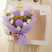 Handmade Knitted Tulip Bouquet