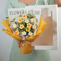 Handmade Knitted Little Daisy Bouquet