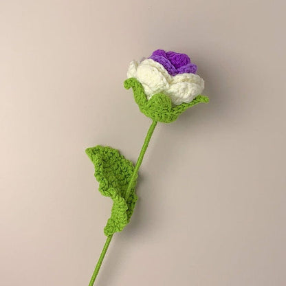 Handmade Roses Crochet Flower Knitted Flower