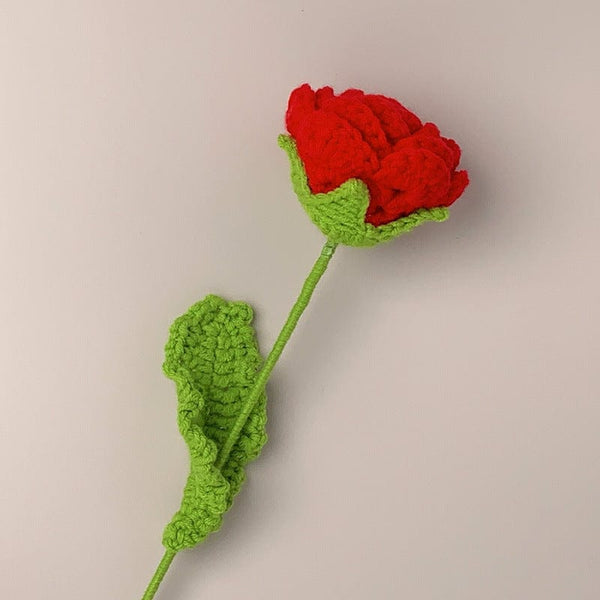 Handmade Roses Crochet Flower Knitted Flower