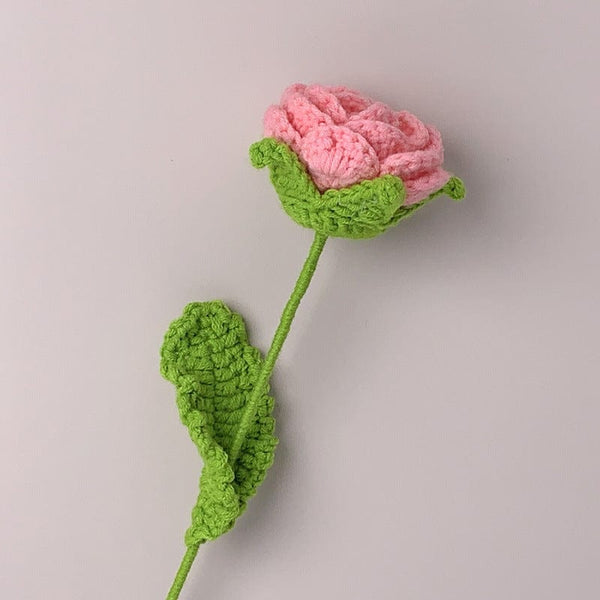 Handmade Roses Crochet Flower Knitted Flower