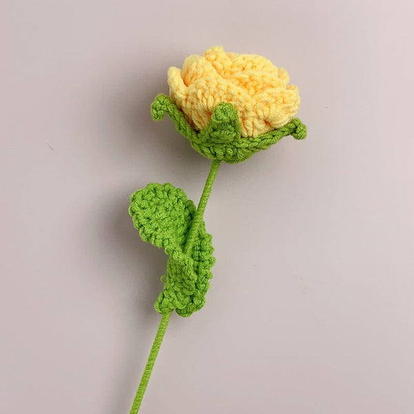 Handmade Roses Crochet Flower Knitted Flower