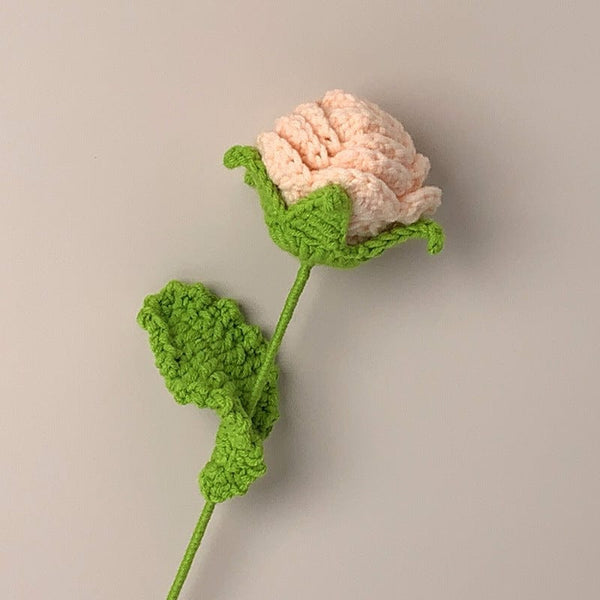 Handmade Roses Crochet Flower Knitted Flower