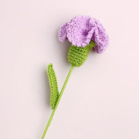 Handmade Carnation Crochet Flower  Knitted Flower