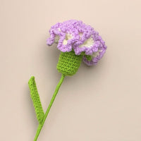 Handmade Carnation Crochet Flower  Knitted Flower
