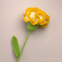 Handmade Carnation Crochet Flower  Knitted Flower