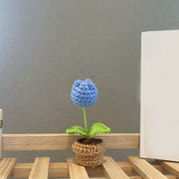 Handmade Woven Knitted Potted Plants
