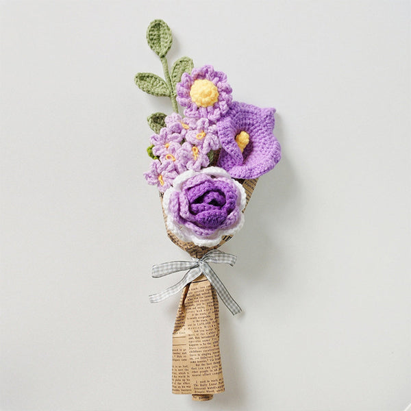 Handmade Knitted Rose Bouquet