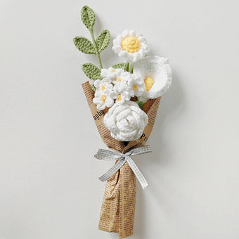 compare product Handmade Knitted Rose Bouquet