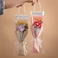 Handmade Knitted Tulip Carnation Bouquet
